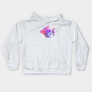 Colorful Tribal Fish Tattoo Kids Hoodie